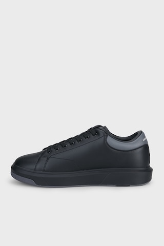 Armani Exchange Deri Logolu Sneaker Ayakkabı Erkek Ayakkabı Xux123 Xv534 Mc694 Siyah