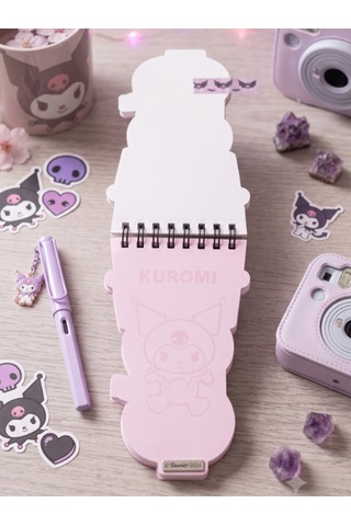 Kuromi &hello Kitty Lisanslı Özel Kesim Bloknot Not Defteri Çok Renkli