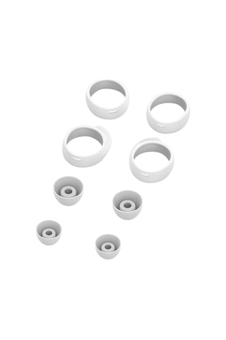 Youmex Galaxy Buds İçin 8'li Silikon Kulaklık Ucu Takımı - Renk Seçenekli, Bluetooth Kulaklık Erişorları Beyaz