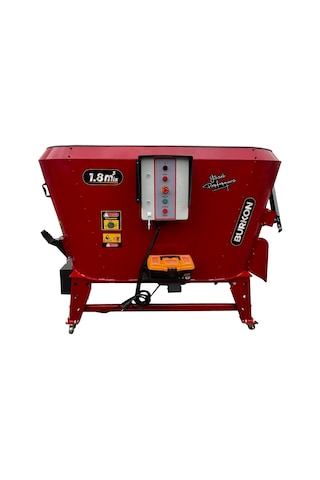 Burkon 1.8 M³ Çift Helezon Ev Elektrikli Yem Karma Makinası