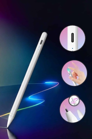 Tablet Kalemi Stylus Pen Dokunmatik Kalem Android Ve İos Uyumlu Şarjlı Standart