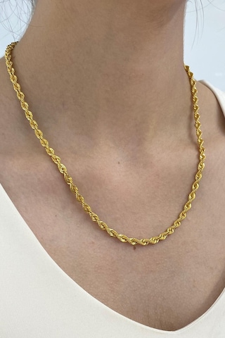 Zümrüt Sarraf 14 Ayar Altın Halat Zincir Kolye 8 G 38653238