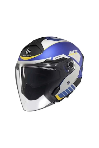 Mt Cosmo Sv Cruıser C7 Mat Mavi Açık Kask Mavi