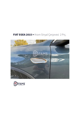 Fiat Egea Krom Sinyal Çerçevesi 2 Prç 2015 Üzeri Paslanmaz Çelik