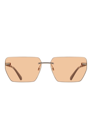 Calvin Klein Jeans Ckj 25207s 721 62 Unisex Geometrik Gold Metal Güneş Gözlüğü Altın