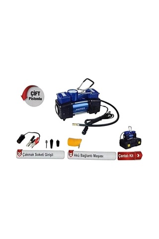 Proter Pr 252 Kit Lastik Şişirme Mini Kompresör