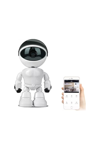 Otomatik Izleme Akıllı Robot Izleme Kamerası Kablosuz Wifi Ev Uza