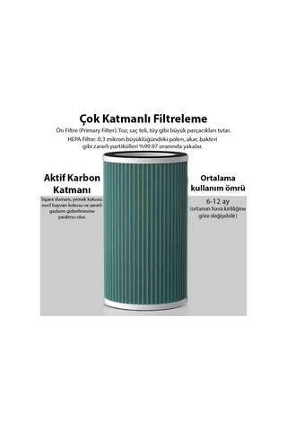 Northcity Ezere Anion Ultrasonik Hava Temizleyici İçin Yedek Filtre- 5775