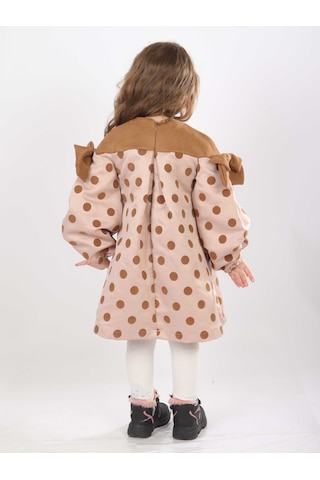 Xo Kids Kız Çocuk Elbise 1-5 Yaş 9078 Bej