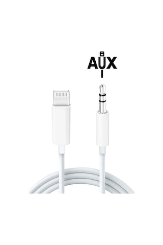 Lightning To 3.5 Mm Aux Apple Uyumlu iPhone İçin Audio Kablo Araç İçi  Aux Kablosu Araç İçi Dönüştürücü