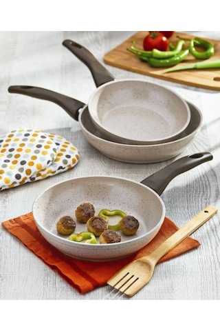 Gülsan Safran 3 Parça Granit Tava Seti