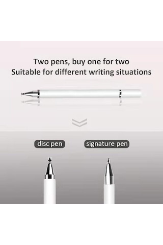 Jms Dokunmatik Ekranlar İçin 2'si 1 Arada  Kalem Stylus Rose Gold