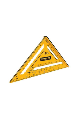 Stanley Stht46011 Çift Renkli Abs Plastik İnç Ölçülü Gönye 12''