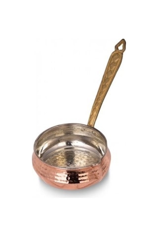 Maraş Bakır Salsa Sosluk Pirinç Kulp Kırmızı No:1 Bakır