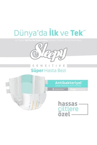 Sleepy Sensitive Belbantlı Yetişkin Hasta Bezi Xlarge 120 Adet 4x30 Paket XL