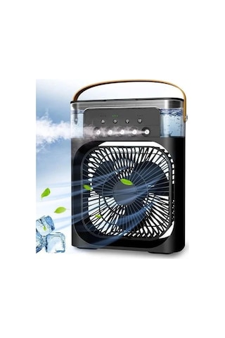 Blic Bwfn10 Siyah Buzlu Vantilatör Mini Fan 5 Spreyli Su Püskürtmeli 600 Ml Buhar Makinesi Nemlendir