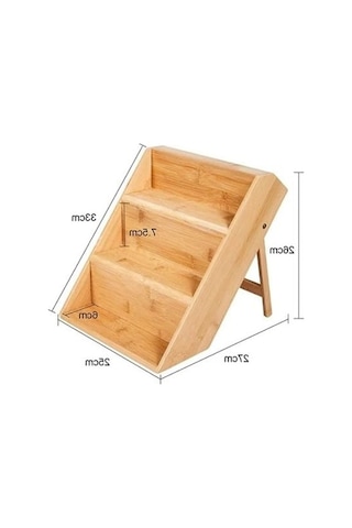3 Katlı Bambu Baharat Standı, Çekmece İçi Düzenleyici Organizer 7009