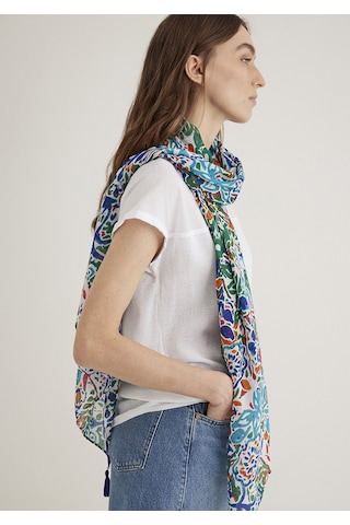 Mavi - Yeşil Şal 1911130-82948 Yeşil