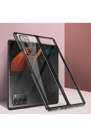 Galaxy Z Fold 2 Kilif Zore Kipta Metal Görünümlü Ince Kilif 529426557