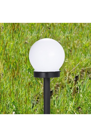 Lemestar Güneş Enerjili Led Bahçe Işığı - Dış Mekan Çimen Aydınlatması, Otomatik Aç-kapa, Soğuk Beyaz, Ip44 Koruma, 1 Adet