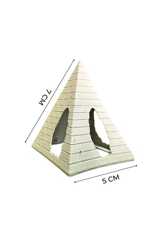 Akvaryum İçin Suya Batan Piramit Dekor 7x5 Cm