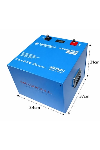 Megacell 12.8v 630ah Lifepo4 Lityum Demir Fosfat Akü Bluetoothlu