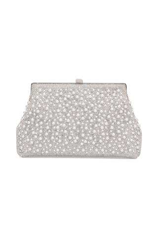 Guja 25kc1293 Kadın Taşlı Abiye Çanta Gümüş Gümüş