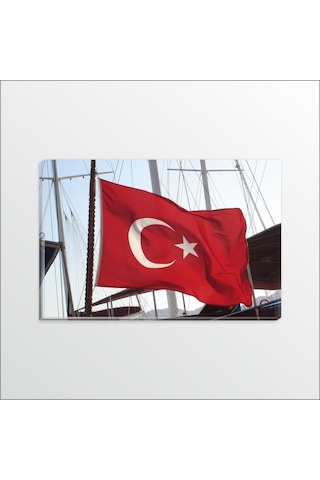 60Cm X 90CM Türk Bayrağı Kanvas Tablo