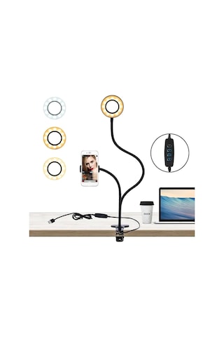 Led Ring Light Youtuber Makyaj Akrobat Led Halka Işık Kuaför, Halka Video Işığı, Canlı Aramalar İçin Işık K Standart