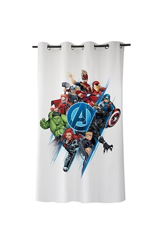 Avengers Tekli Hazır Fon Perde Çok Renkli