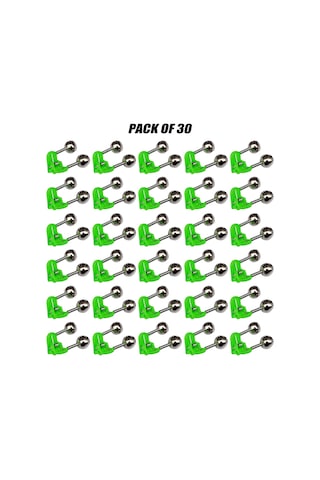 Leezsing 30 Adet Yeşil Plastik Balık Tutma Alarm Zilleri - 8cm Uzunlukta Balıkçılık Alarm Cihazı