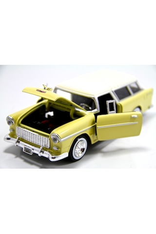 1955 Chevrolet Belair Nomad-1 24 Ölçek 20-22 Cm