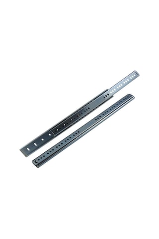 En 45 Mm Frenli Teleskopik Bilyalı Çekmece Rayı 35 Cm 4 Takım Metalik