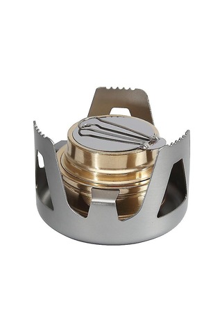 Açık Hava Kamp Alkol Ocağı Taşınabilir Alkol Ocağı 1 Adet, Gri Çok Renkli