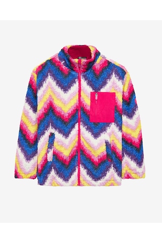 Skechers G Outdoor Fleece Full Zip Sherpa Büyük Kız Çocuk Pembe Ceket Sk242139-831