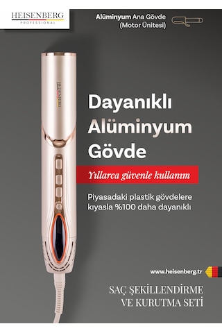 Heısenberg Professional Airwrap Saç Şekillendirme Ve Kurutma Seti
