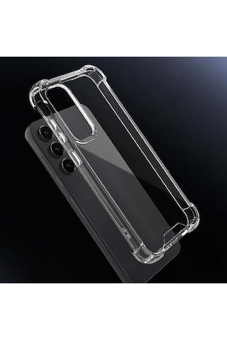 Zore Galaxy S24 Fe Uyumlu Kılıf Msra Nitro Anti Shock Silikon-şeffaf Şeffaf