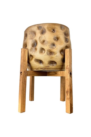 Bitki Tasarımı Ev Dekorasyon Aksesuar Naturel Desenli Toprak Saksı Saksılık Salon Çiçeklik 4 Ayaklı 19 Cm