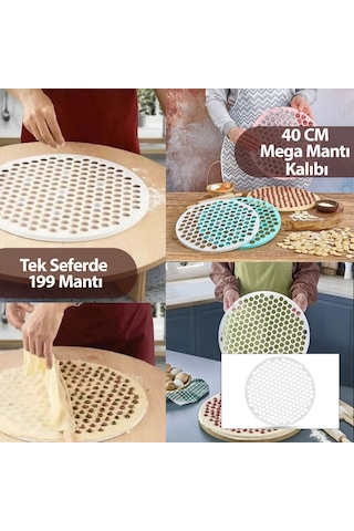Özel Üretim Kolay Kullanım Erişte Şekillendirici Pratik Hamur Kesme Aparatı Mega Mantı Kalıbı 40 Cm Diğer