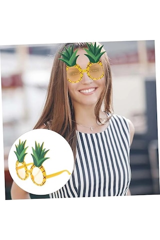 Tropikal Hawaii Ananas Şekilli Parti Gözlüğü Diğer