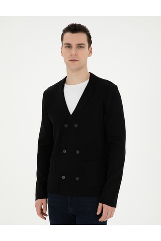 Pierre Cardin Erkek Siyah Hırka Triko 50278079-vr046 Siyah