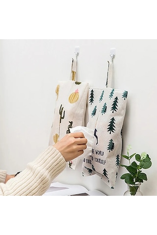 White1-portable Asılı Kumaş Doku Kutusu Oturma Odası Konteyner Ev Araba Havlu Peçete Kağıtları Çanta Tutucu Kutusu Ev Masa Dekorasyonu