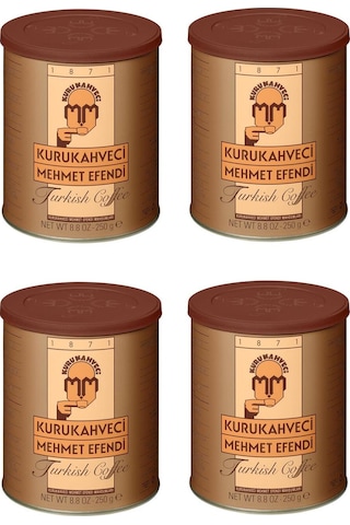 Kurukahveci Mehmet Efendi Türk Kahvesi 250 Gr Teneke X 4 Adet Diğer