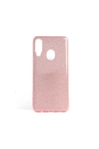 Samsung Uyumlu Galaxy A20s Kılıf Zore Shining Silikon Pembe