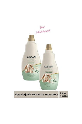 Yumuşatıcı Sensitive Konsantre Hipoalarjenik 1500 Ml X 2 Adet 120 Yıkama 2'li Set