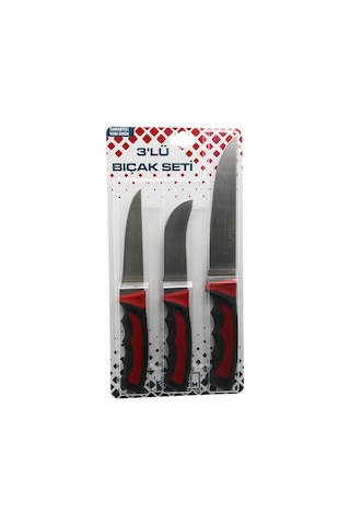 3pcs Kurban Bıçak Seti R-032k--r-320y--r-0403 Kemik Sıyırma - Deri Soyma Yüzme - Kurban Bıçak Çok Renkli