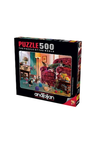 Anatolian 500 Parçalık Puzzle - Şımarık Kediler 3632