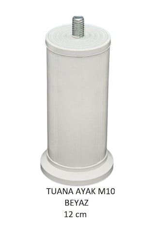 Tuana Ayak 12 cm M10 Cıvatalı Beyaz
