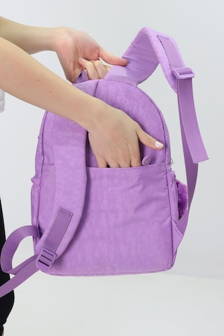 Sevimli Peluş Figürlü Günlük Kadın Sırt Çantası Şık, Kullanışlı, Okula Ve Seyahate Uygun Lila