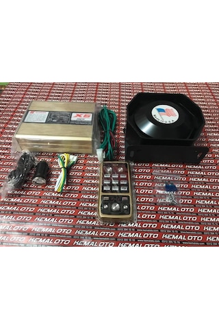 Polis Sireni Megafon Uzaktan Kumanda Profesyonel 200W Made İn Usa